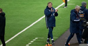 Viking - Sandnes Ulf. Bjarne Berntsen er fornøyd. Foto: Tore Fjermestad