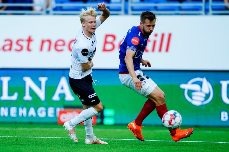 Harald Nilsen Tangen spilte en ny god kamp. Og fikk betalt i form av scoring. Foto: Terje Pedersen / NTB