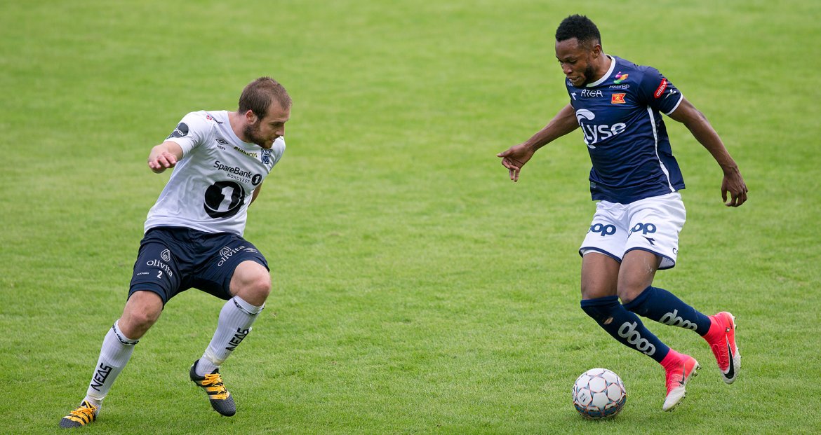Viking - Kristiansund. Samuel Adegbenro.  Foto: Tore Fjermestad