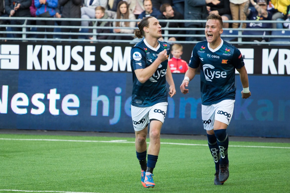 Viking - Sandnes Ulf, Tommy Høiland og Leo Skiri Østigård. Foto: Sander Selsvik Jacobsen