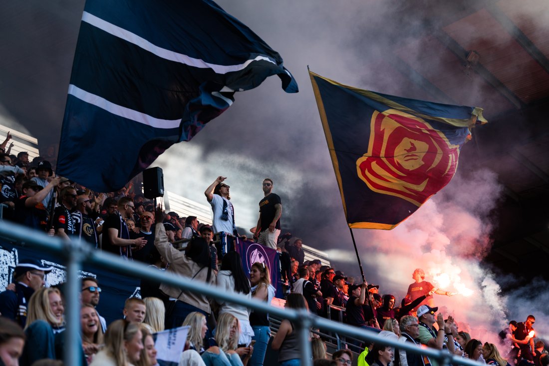 Thomas Kinn på Felt O under 16. mai kampen i år mot Sandefjord.