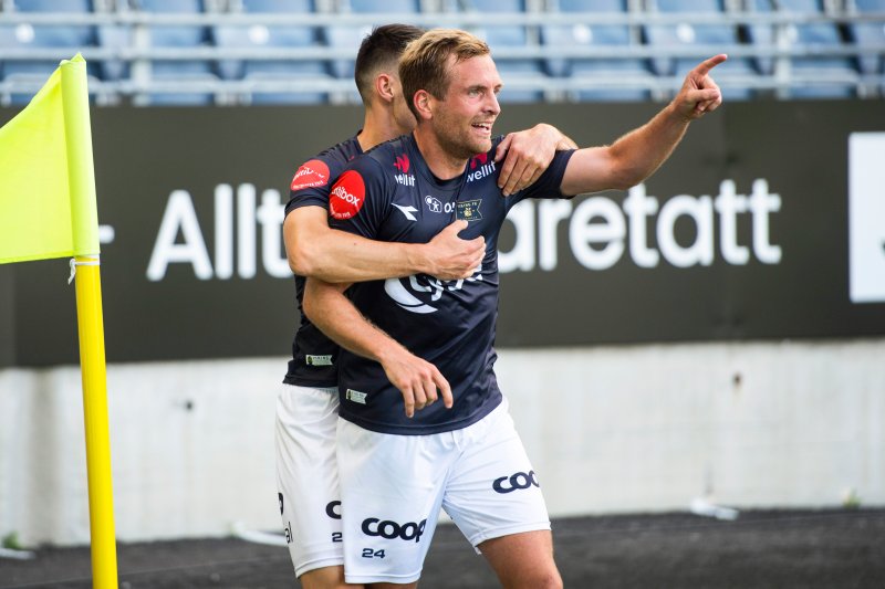 Kristoffer Løkberg fikk endelig sin første scoring for klubben. Foto: Carina Johansen / NTB scanpix