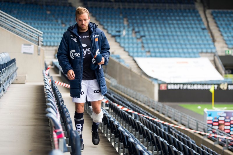Syv seriekamper på under en måned har satt sine spor. Kristoffer Løkberg er sistemann på en skadeliste som begynne rå bli lang. Foto: Carina Johansen / NTB scanpix