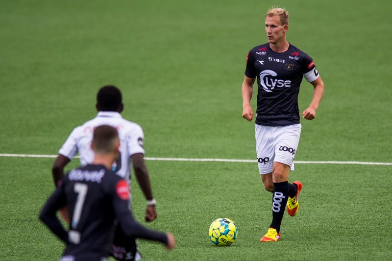 Viljar Helland Vevatne stanget inn utligningen mot Odd, men måtte kjenne gleden gå over i skuffelse da gjestene til slutt vant. Foto: Carina Johansen / NTB scanpix