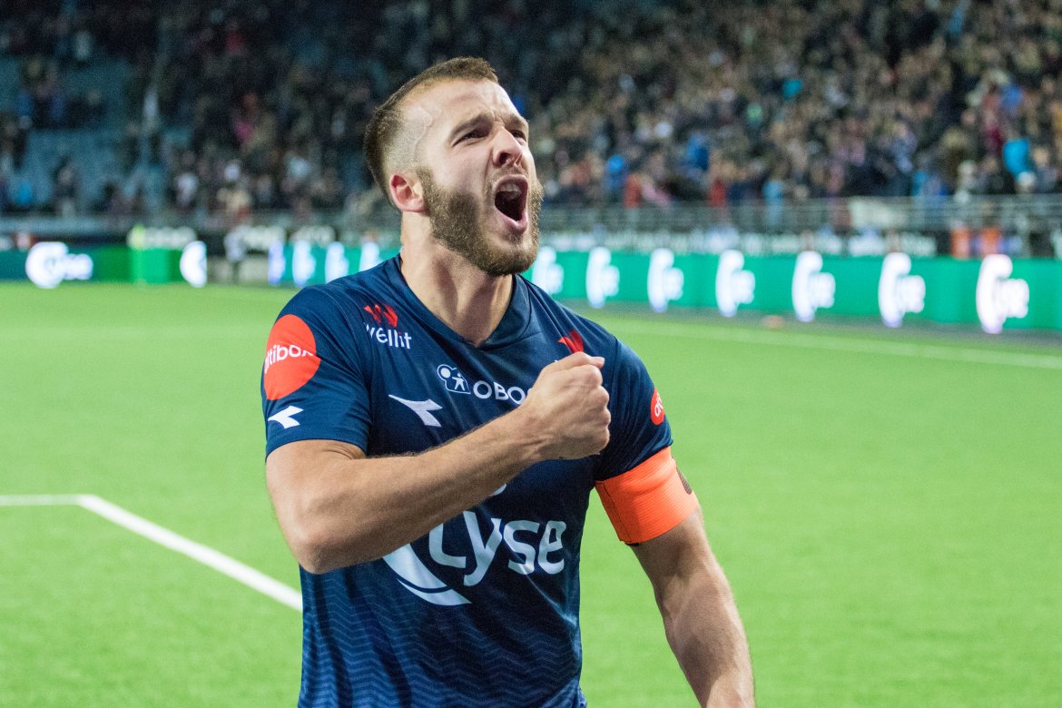 Viking - Brann, Kaptein Zlatko Tripic etter seieren mot Brann! Foto: Sander Selsvik Jacobsen