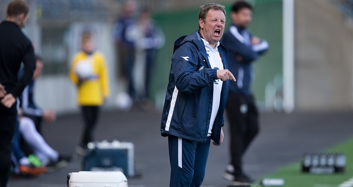 Viking - Notodden. Bjarne Berntsen med klare beskjeder.