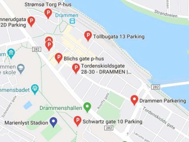 Parkering Marienlyst stadion