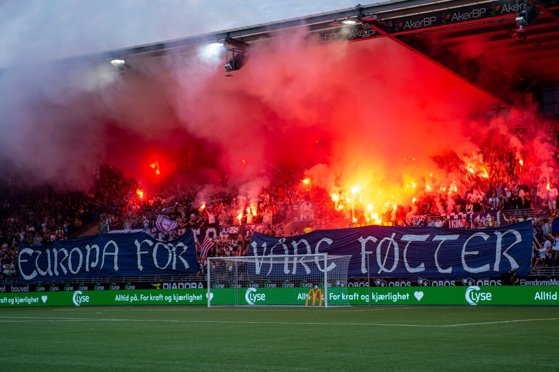 Stavanger 20220825. Felt O under kampen mellom Viking og FCSB fra Romania i playoff til Conference League i fotball på SR-Bank Arena.Foto: Carina Johansen / NTB