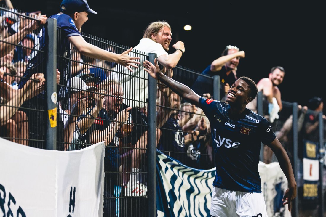 Tobias Moi etter kampen mot FC Koper i Slovenia.