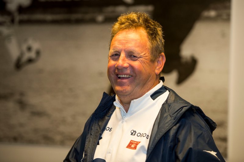 Bjarne Berntsen hadde all grunn til å smile etter det guttene hans leverte. Foto: Carina Johansen / NTB scanpix