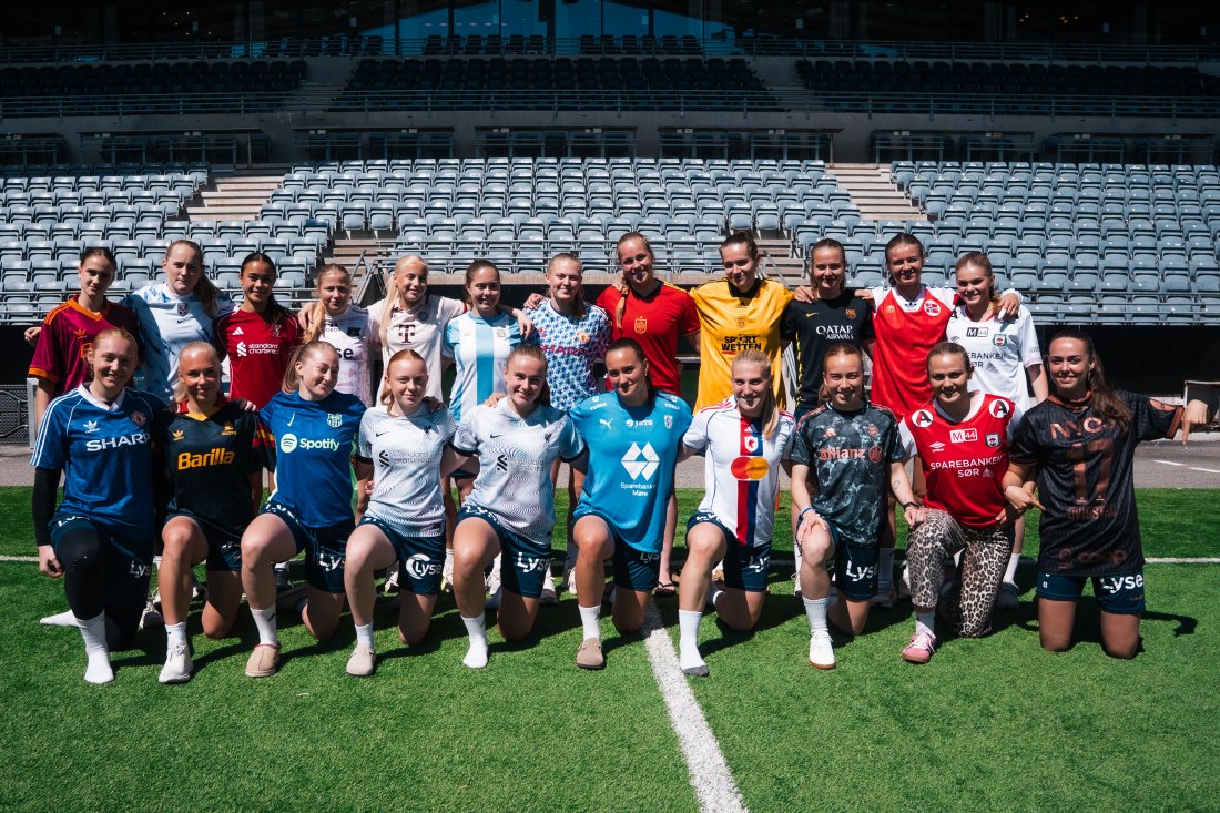 Viking kvinner støtter fotballtrøyefredag