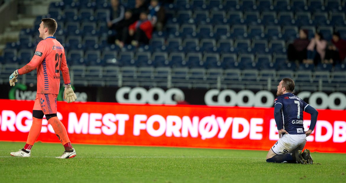 Viking - Sarpsborg 08. George Green er oppgitt. Foto: Tore Fjermestad