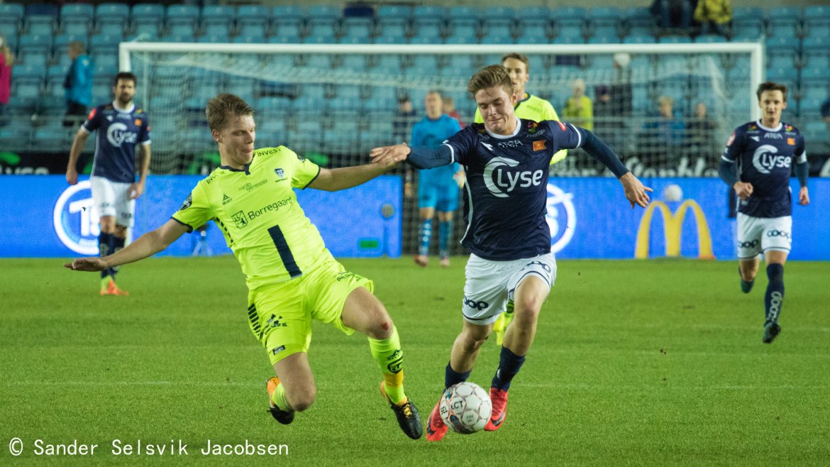 Viking - Sarpsborg 08 2-1, Sigurd Rosted og Mathias Bringaker. Foto: Sander Selsvik Jacobsen