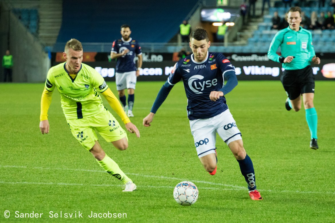 Viking - Sarpsborg 08 2-1, Zymer Bytyqi. Foto: Sander Selsvik Jacobsen